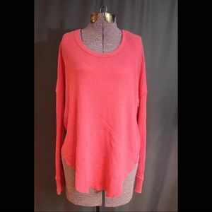 Pink Free People long sleeve top